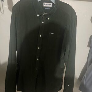 Barbour Men's Dark Green Button Down Shirt